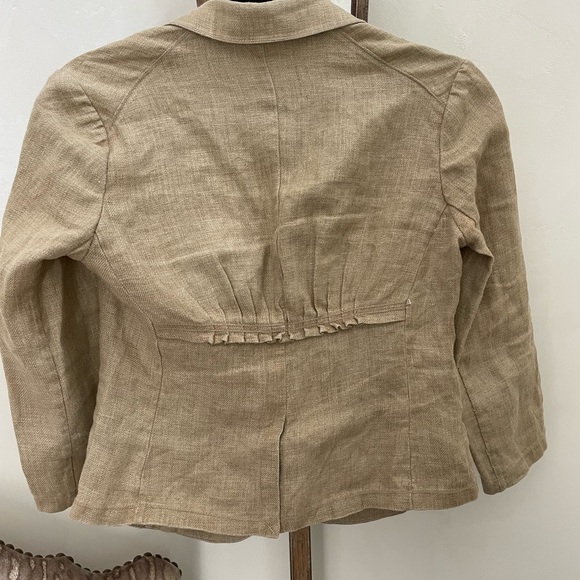 MAXSTUDIO LINEN BLAZER (sz 0) - Picture 4 of 5